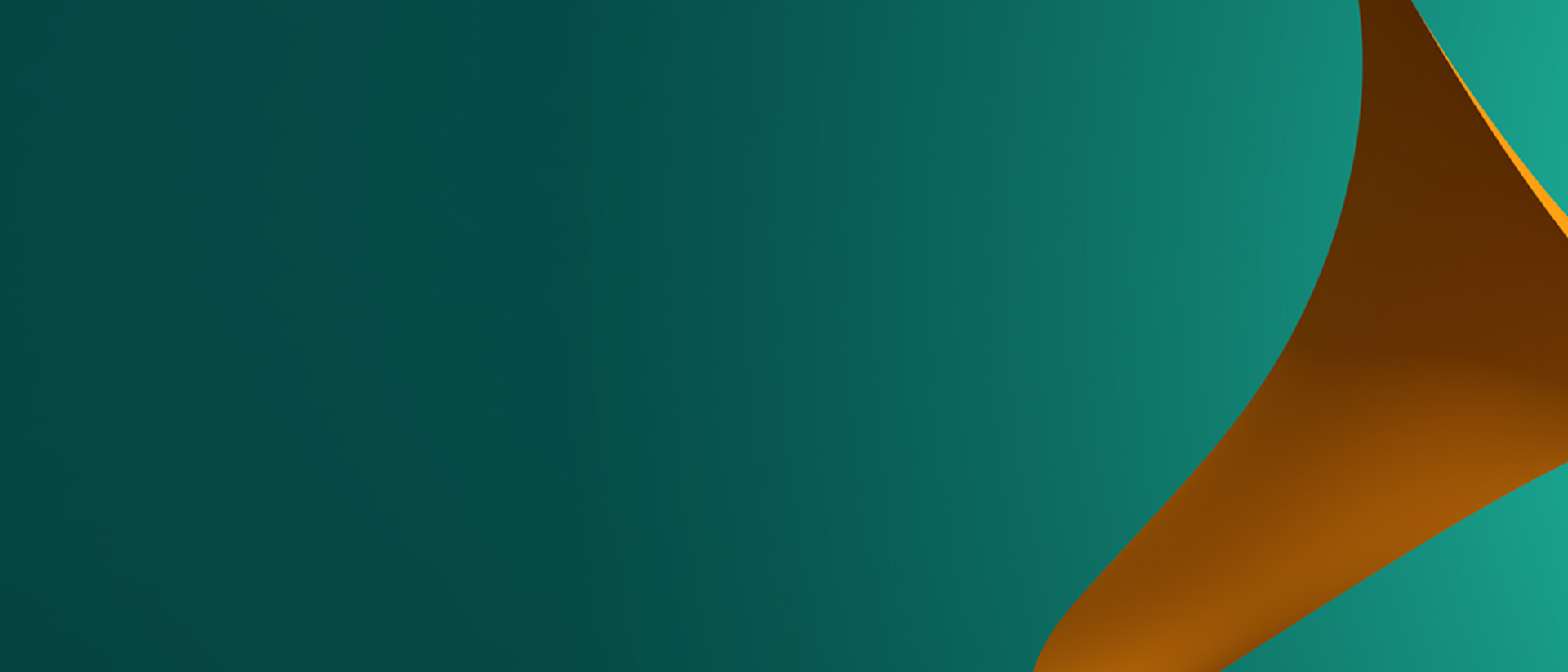 Image of an abstract orange shape against a green background