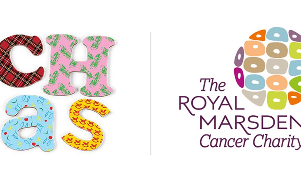 Logos for Children's Hospices across Scotland and The Royal Marsden Cancer Charity
