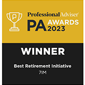Professional Adviser Awards 2023 Winner for Best Retirement Initiative